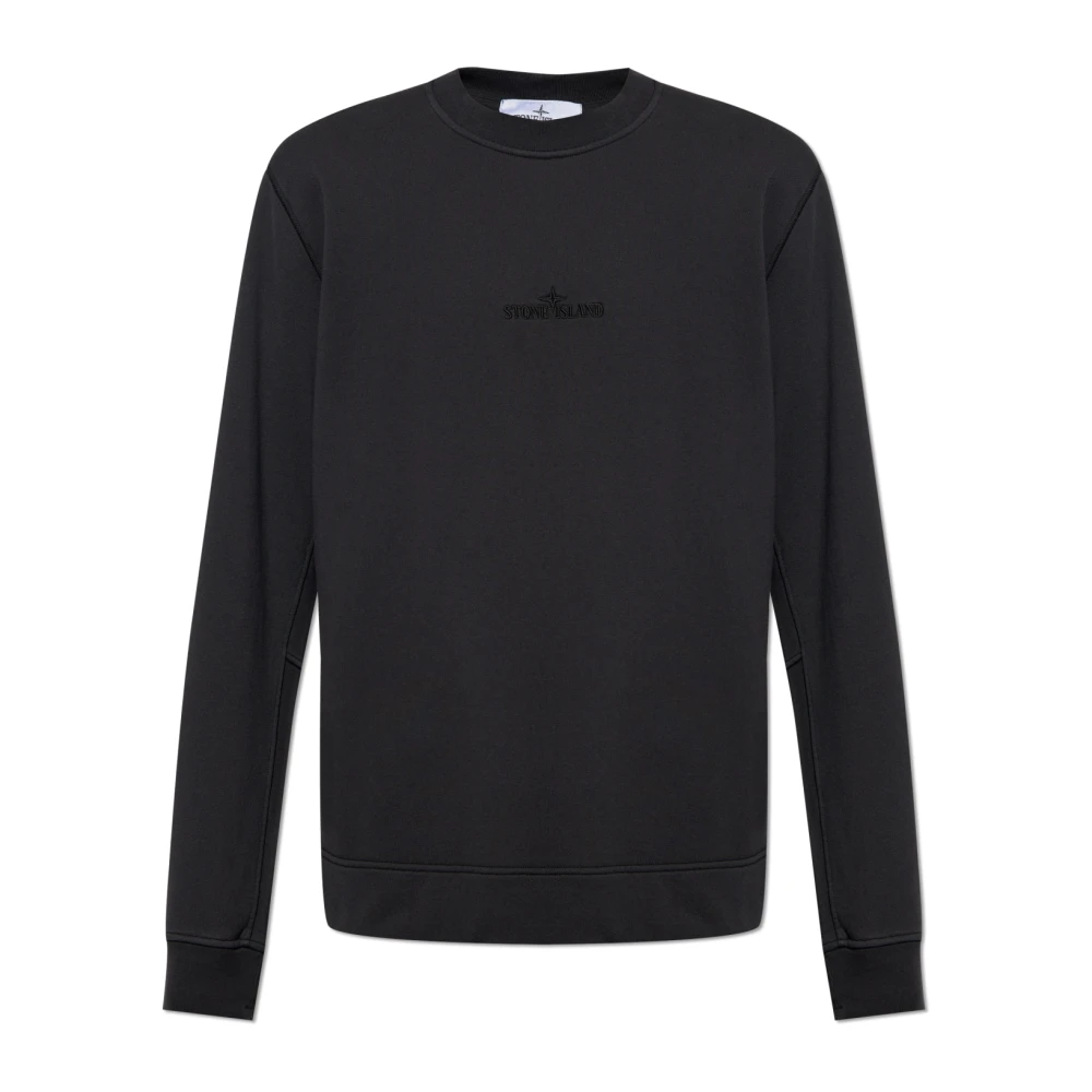 Stone Island Sweatshirt met logo Black Heren