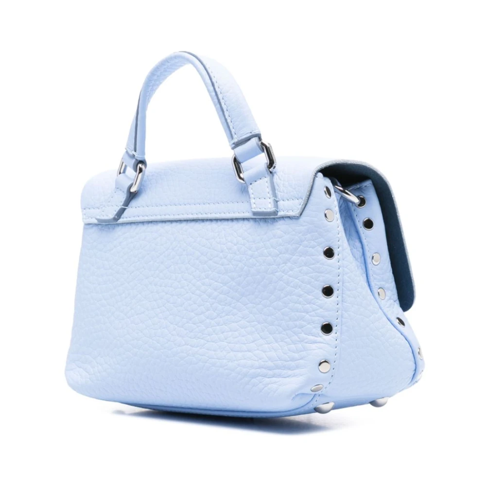 Zanellato Heldere Blauwe Schoudertas met Overslag Blue Dames