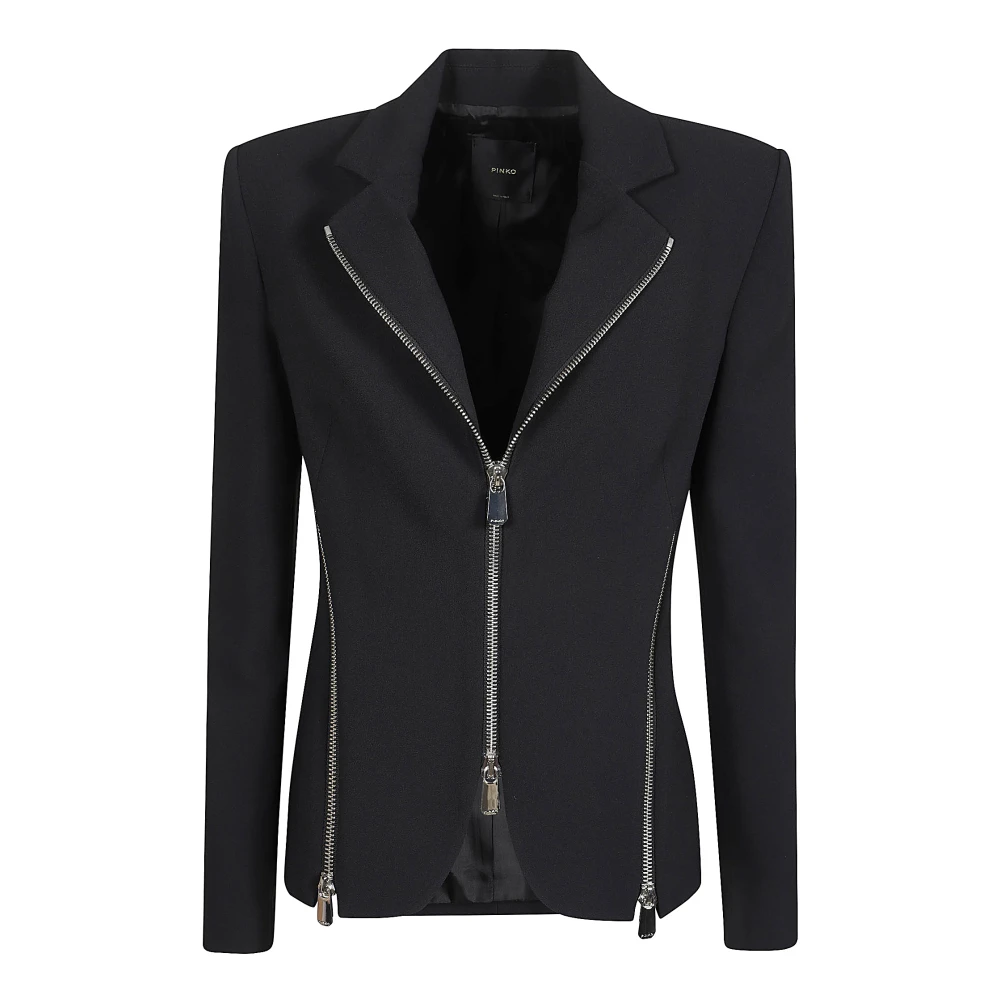 Pinko Stijlvolle Teste Jas Black Dames
