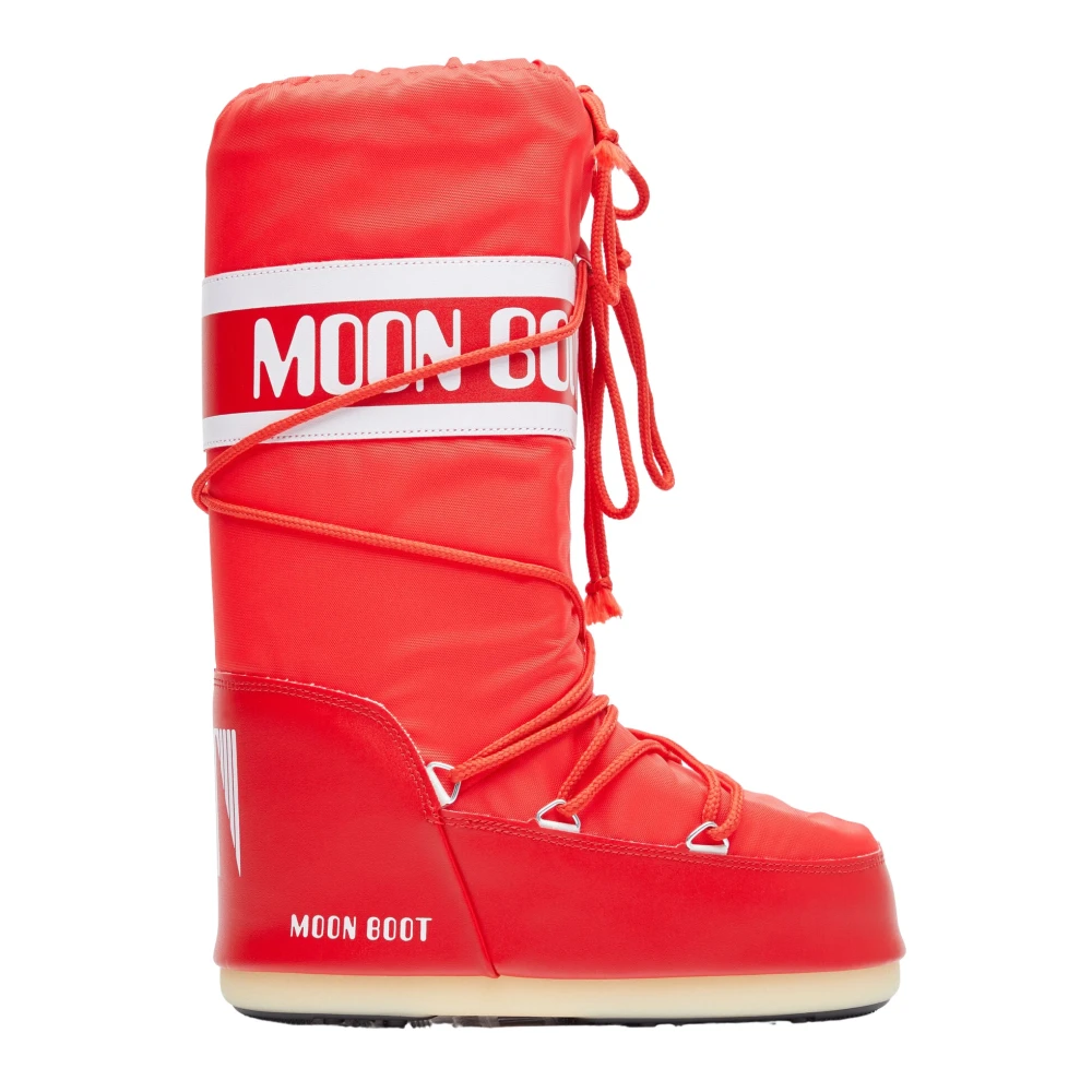 Moon Boot Icon Snow Boots - Male - Winter Boots - Red - 11 Uk - Shoes