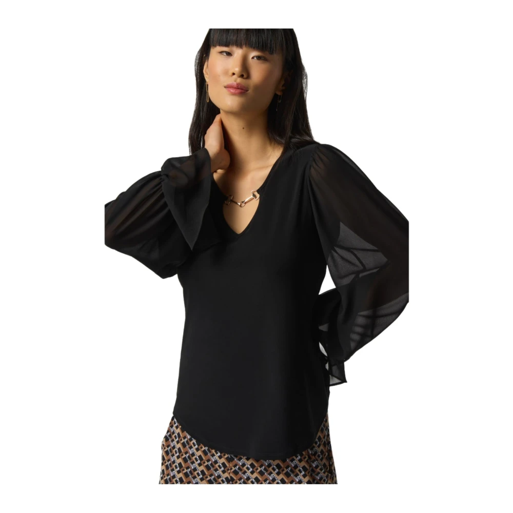 Joseph Ribkoff Longsleeve Top Black Dames