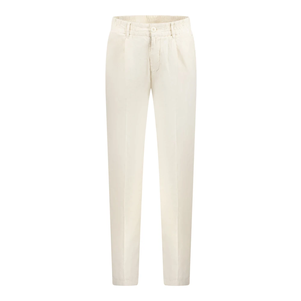 Guess Men's White Slim-Fit Trousers, W31 L32, Trousers Regular Fit