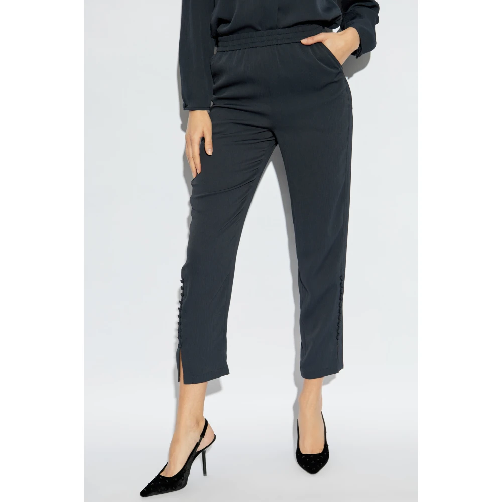 Emporio Armani Loszittende broek Gray Dames