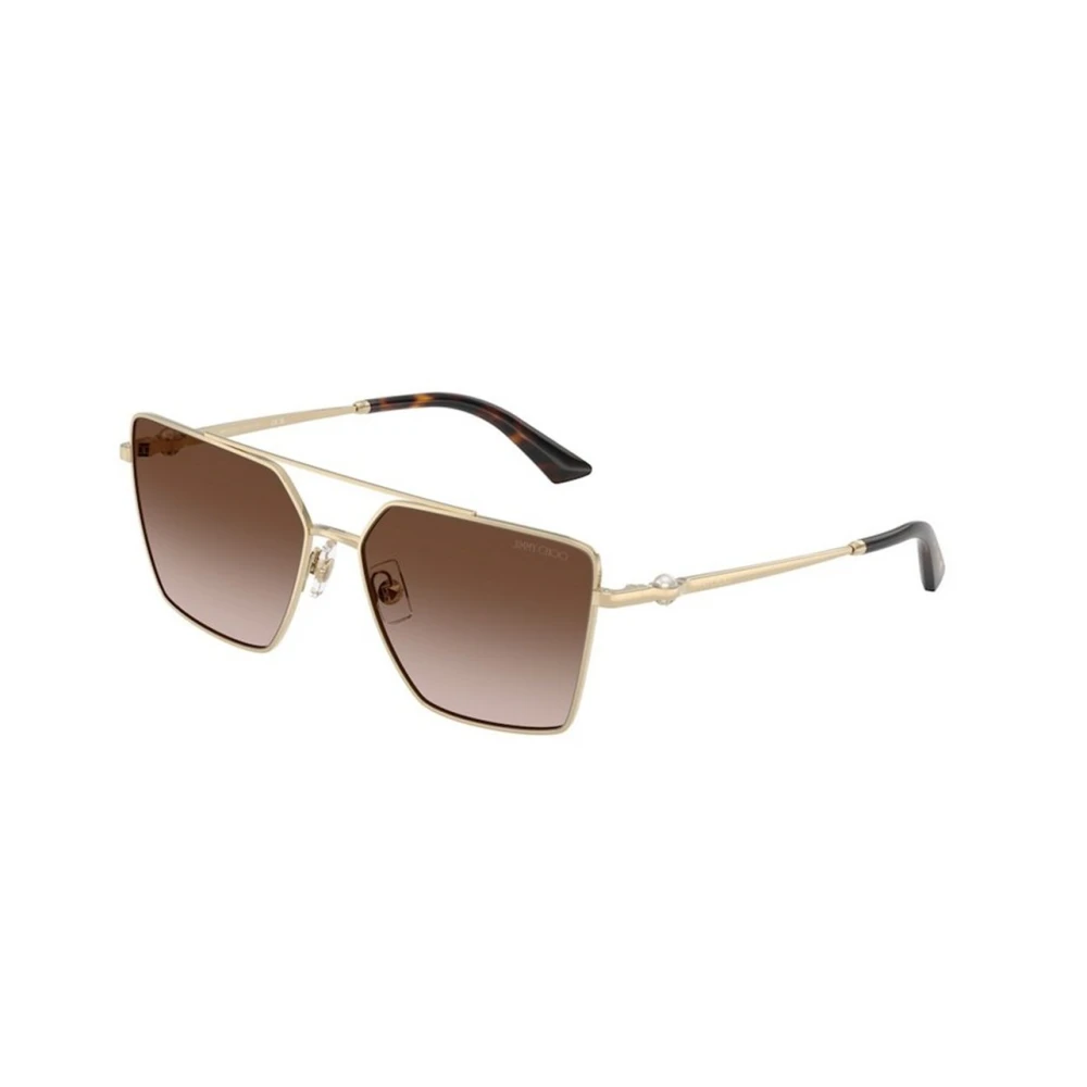 Jimmy Choo Woman Sunglass JC4016HB - Frame color: Pale Gold, Lens color: Brown Gradient - Image 3