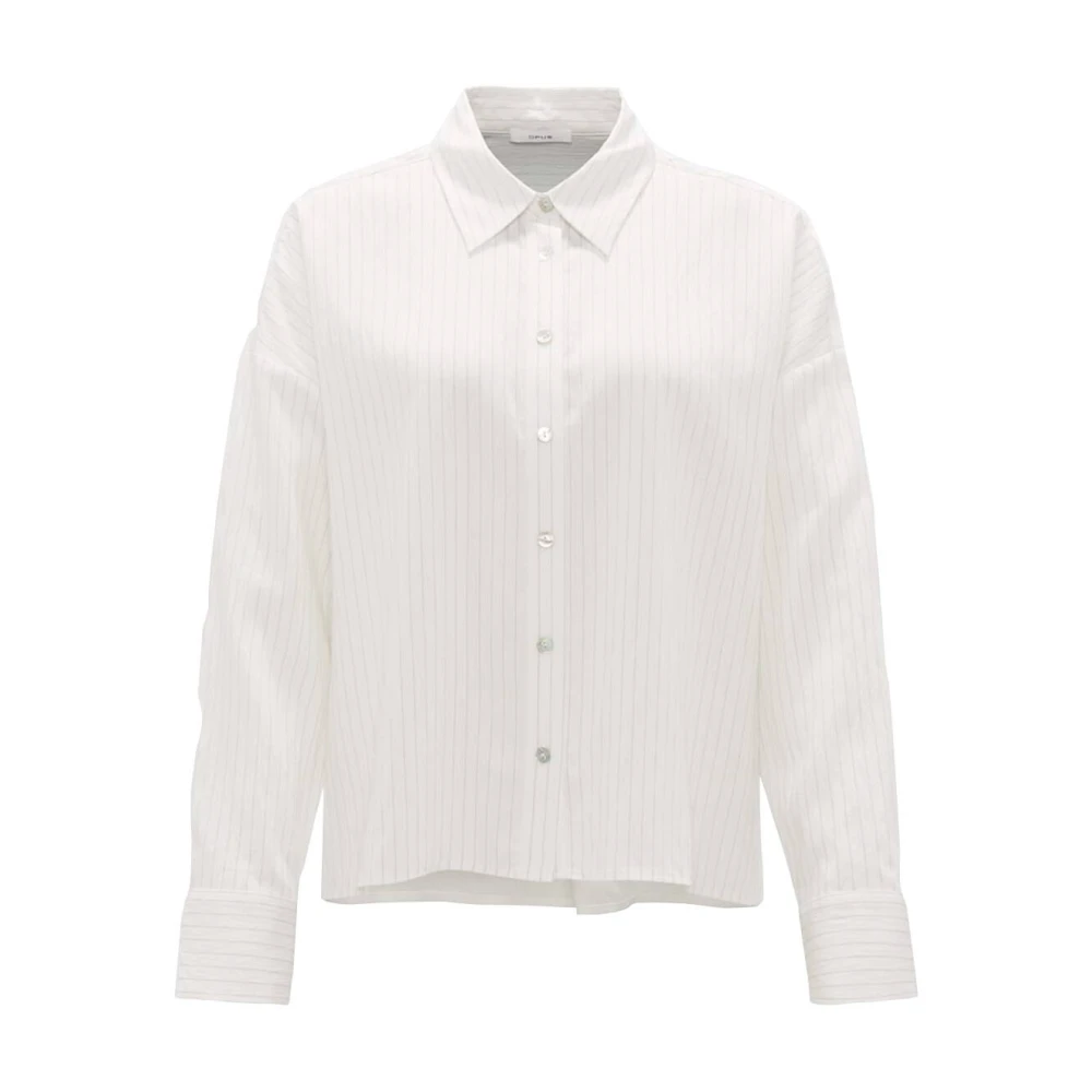 Opus Lange Mouw Blouse Fredi White Dames