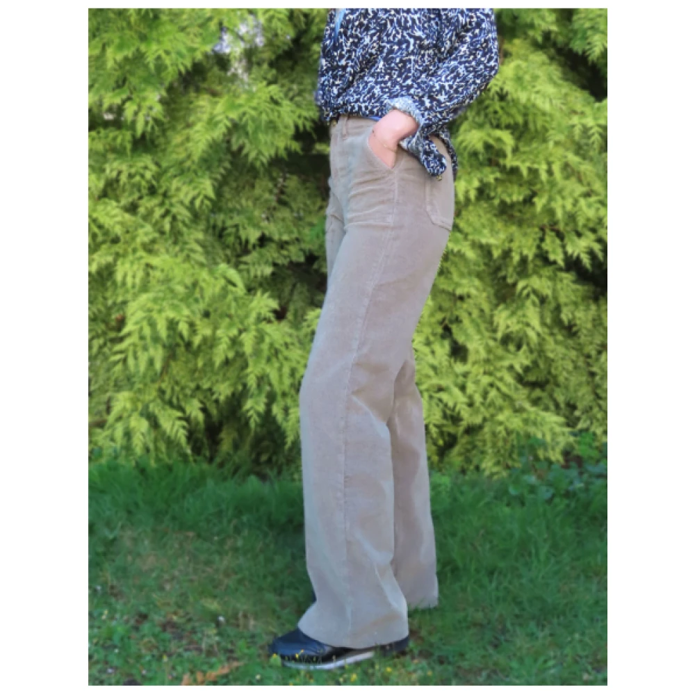 Islow Wijde broek Andrea Beige Dames