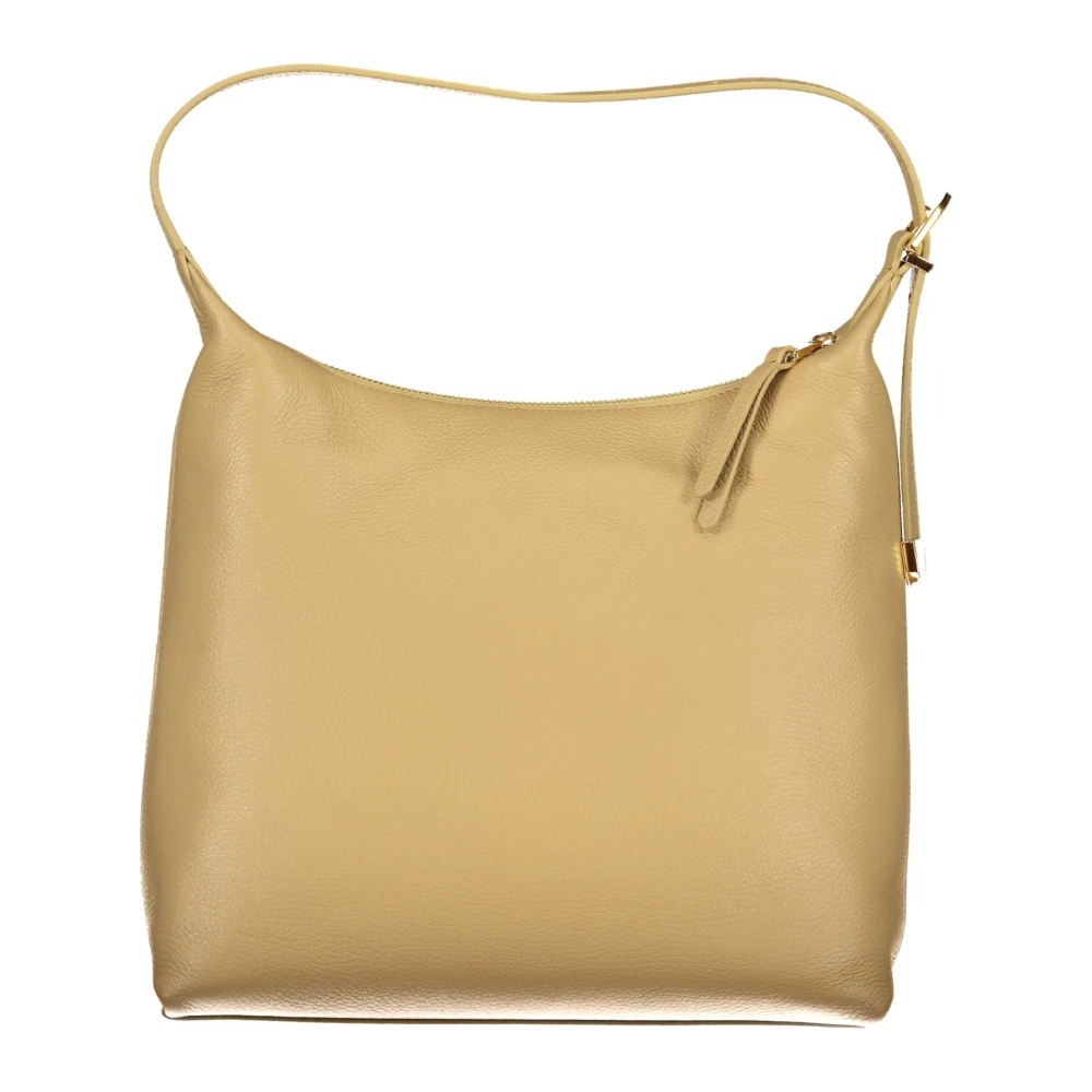 Coccinelle Beige Schoudertas met Verstelbare Band Beige Dames
