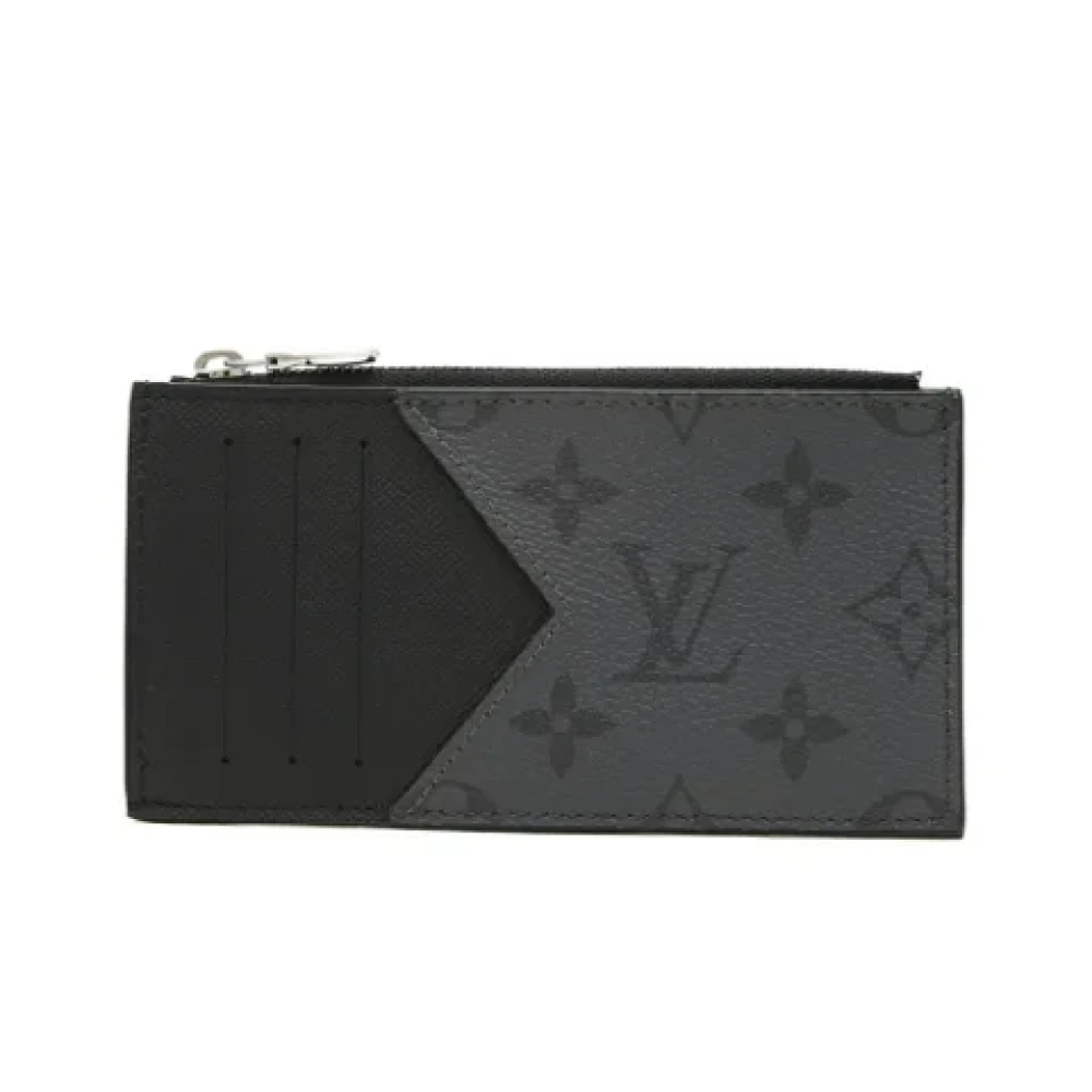 Louis Vuitton Vintage Pre-owned Fabric wallets Black Heren