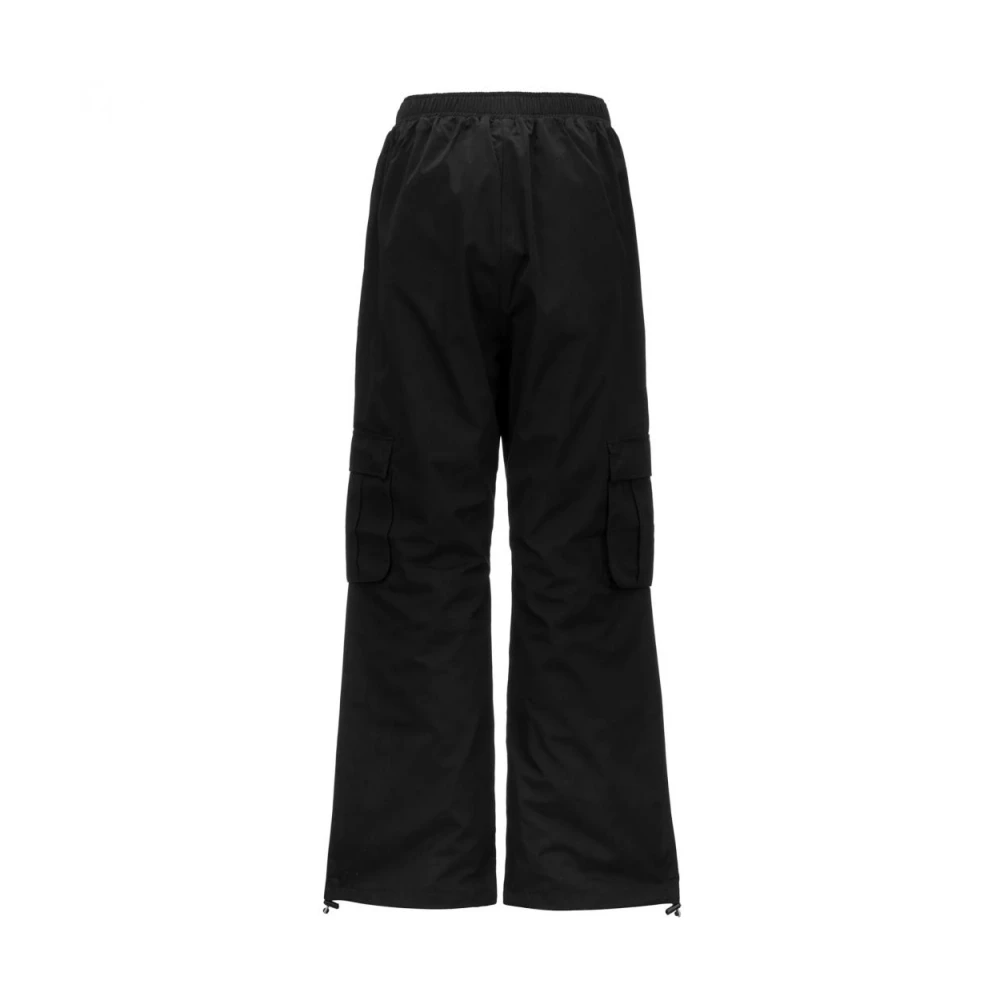 Kappa Cargo broek met oversized pasvorm Black Dames