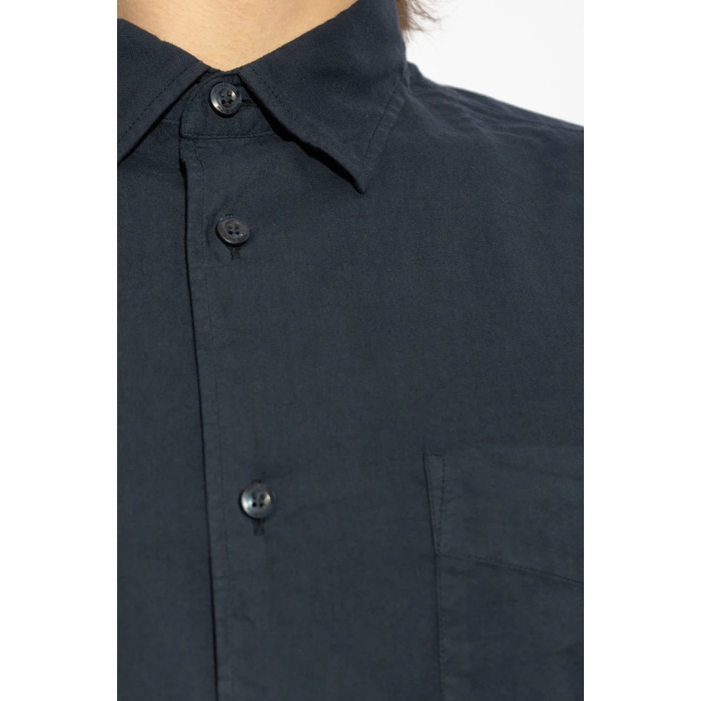Woolrich Overhemd met zak Blue Heren