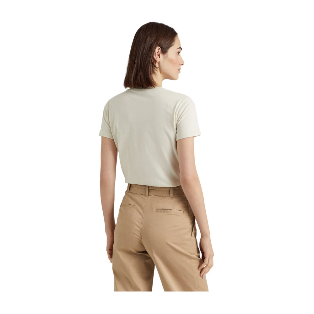 Ralph Lauren Korte Mouw T-shirt White Dames