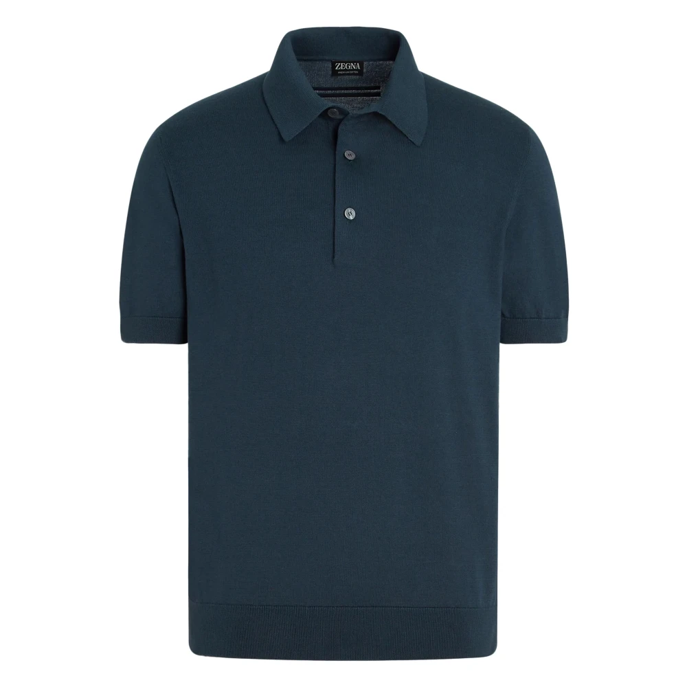 Zegna - Tops > Polo Shirts - Blue - Zegna - Modalova