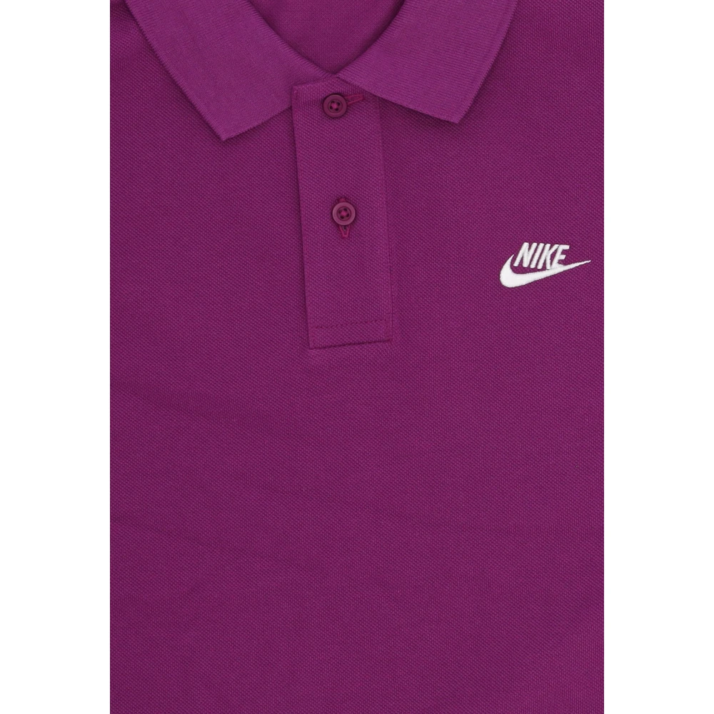 Nike Essentiële Piqué Polo Shirt Purple Heren