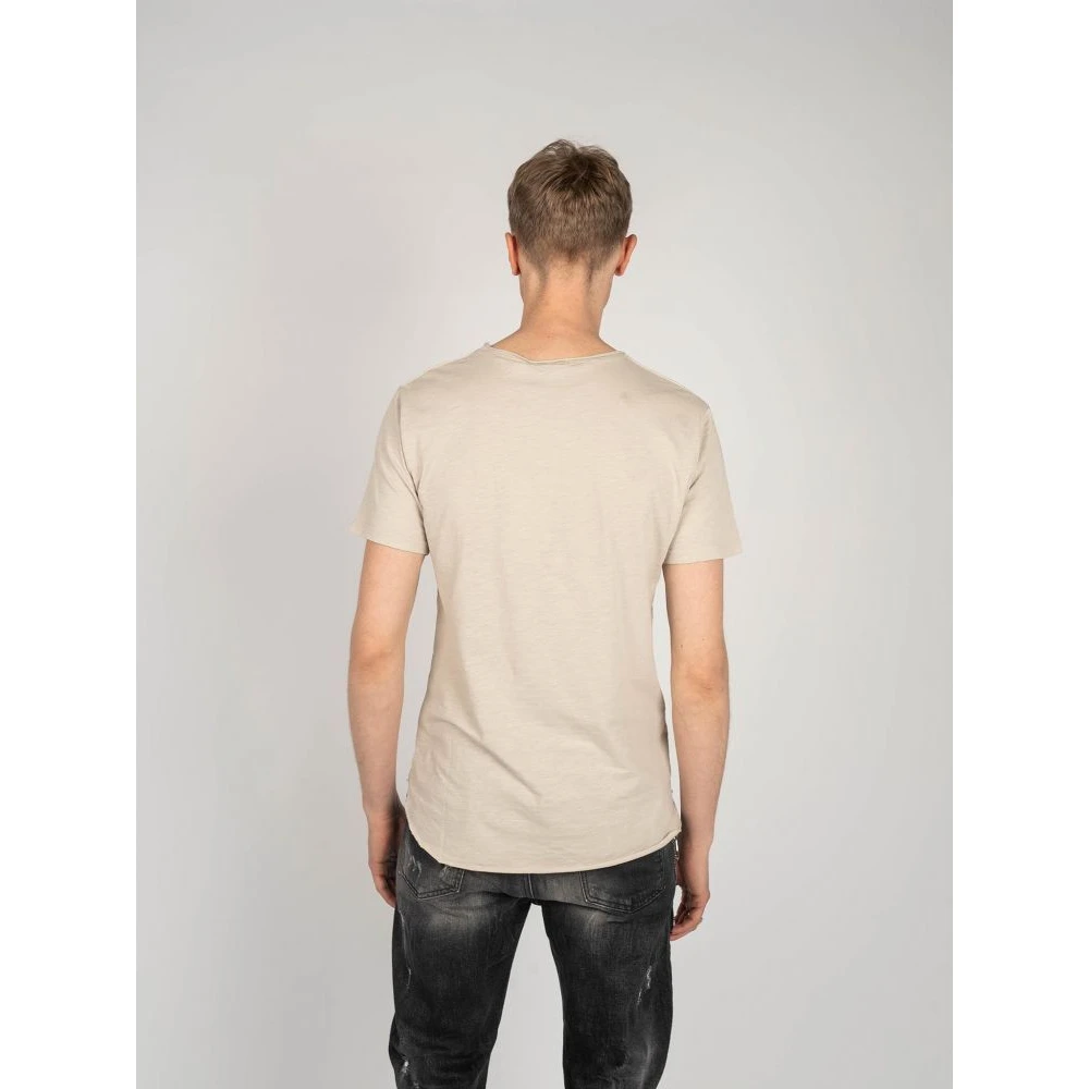 Xagon Man Casual Ronde Hals T-Shirt Beige Heren