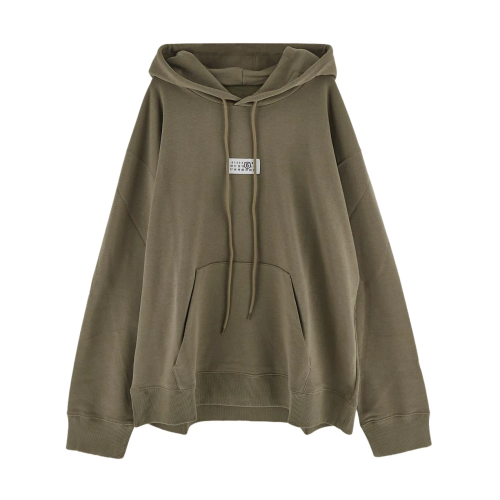 MM6 Maison Margiela Cotton Logo Hoodie Green Heren