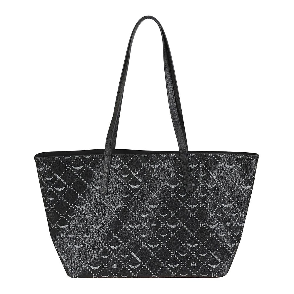 Zadig & Voltaire Monogram Leren Shopper met Iconisch Logo Black Dames