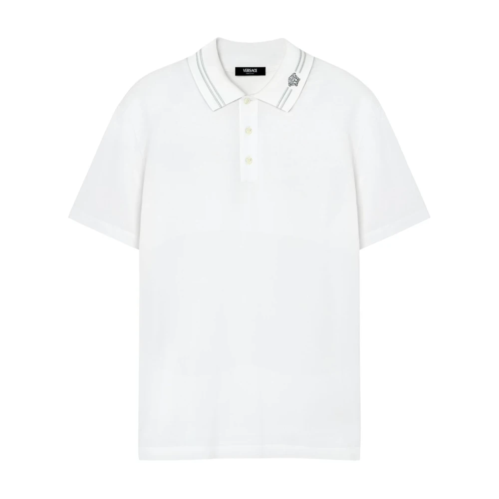 Versace Men's White T-Shirts & Polos For - Polo Shirts - Xl - Tops