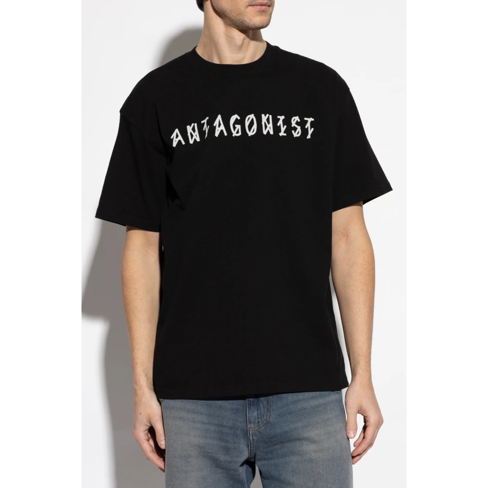 44 Label Group Katoenen T-shirt Black Heren