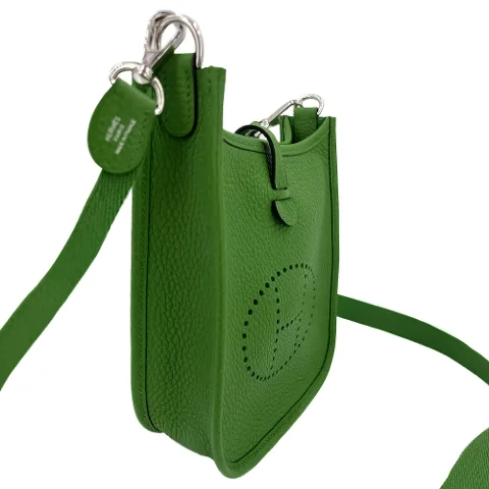 Hermès Vintage Pre-owned Leather handbags Green Dames