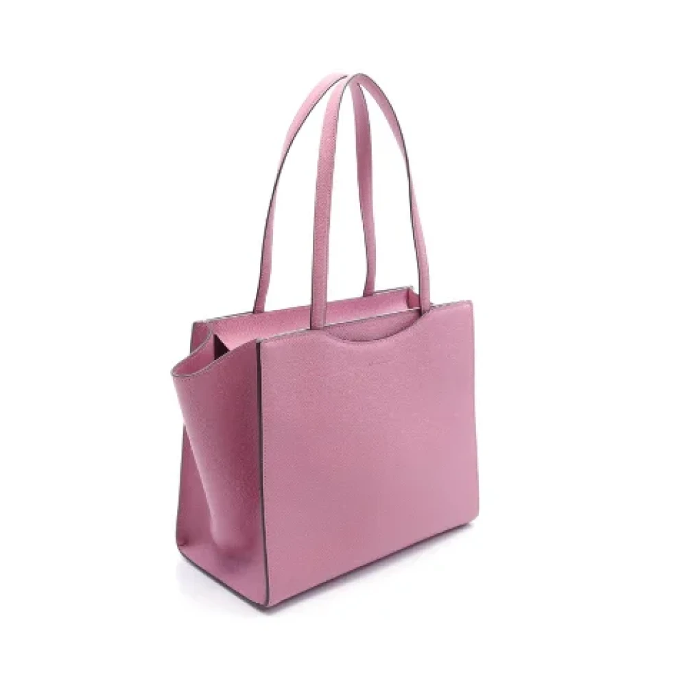 Salvatore Ferragamo Pre-owned Leather shoulder-bags Pink Dames