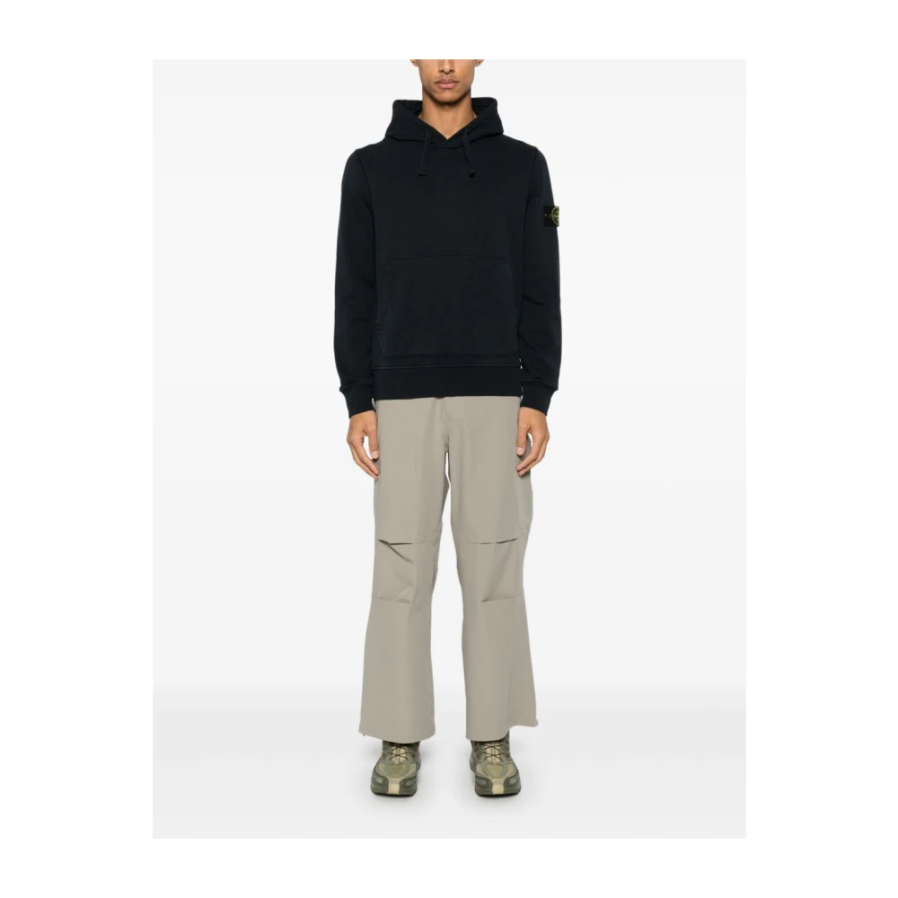 Stone Island Blauwe Sweatshirt voor Mannen Blue Heren