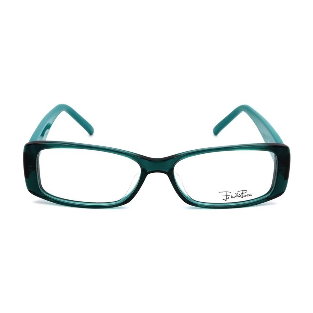 EMILIO PUCCI Zwarte Plastic Montuur Damesbril Black Dames