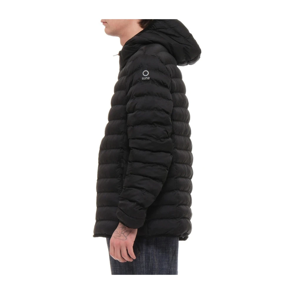 Suns Zwarte Waterdichte Ripstop Reisjas Black Heren