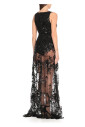 black-v-neck-sleeveless-dress-with-tulle-and-paillettes