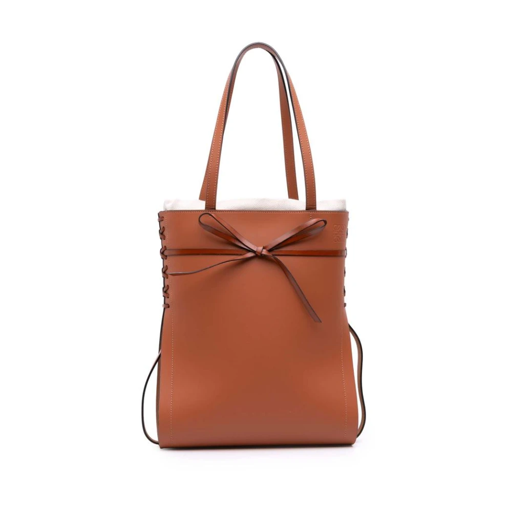 Loewe Pre-Owned Women's Brown Pre-Owned Leather Tote Bag
