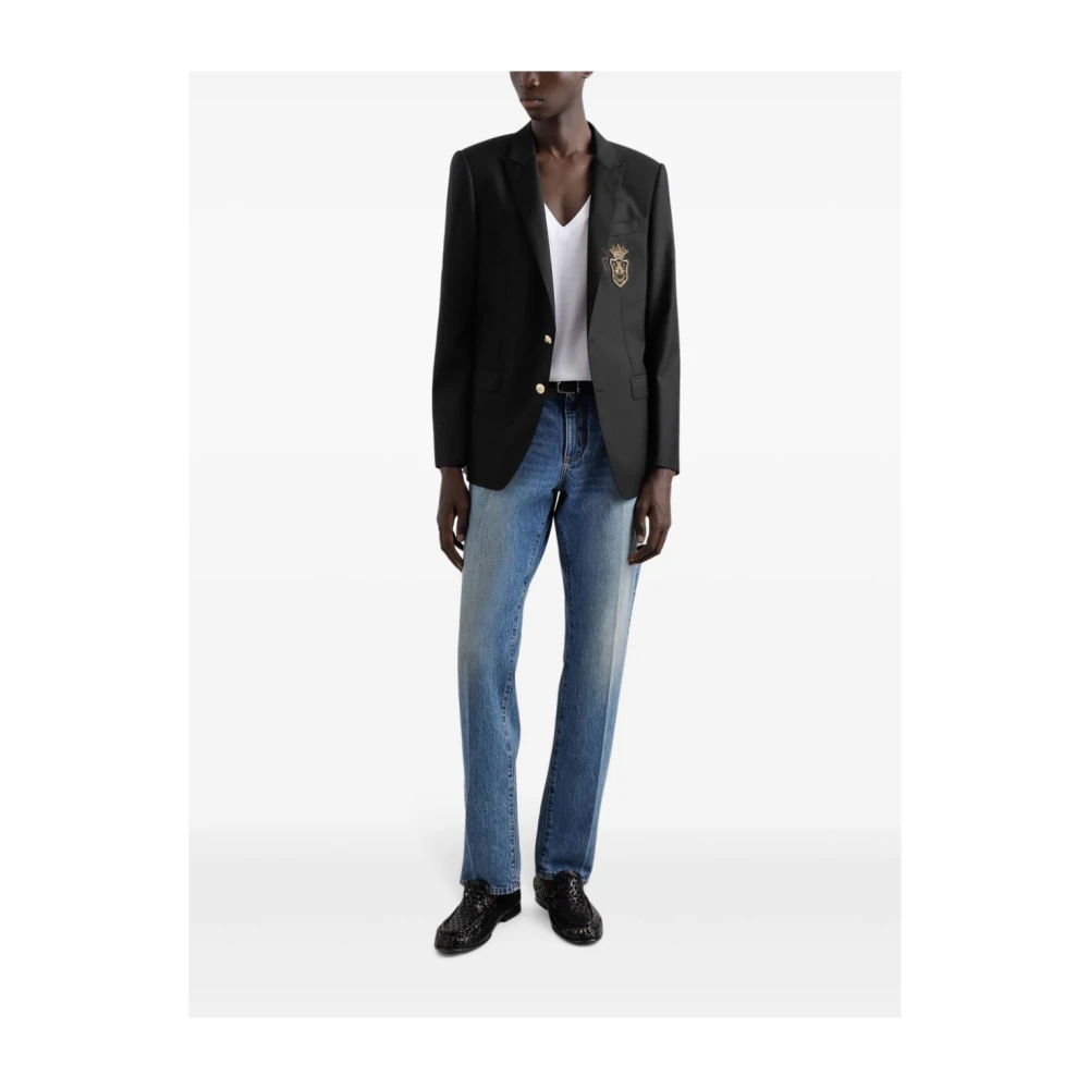 Dolce & Gabbana Luxe Zwarte Jas Buitenkleding Black Heren