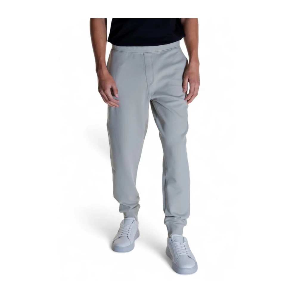 Calvin Klein Grijze Logo Tape Joggers Relaxte Pasvorm Gray Heren