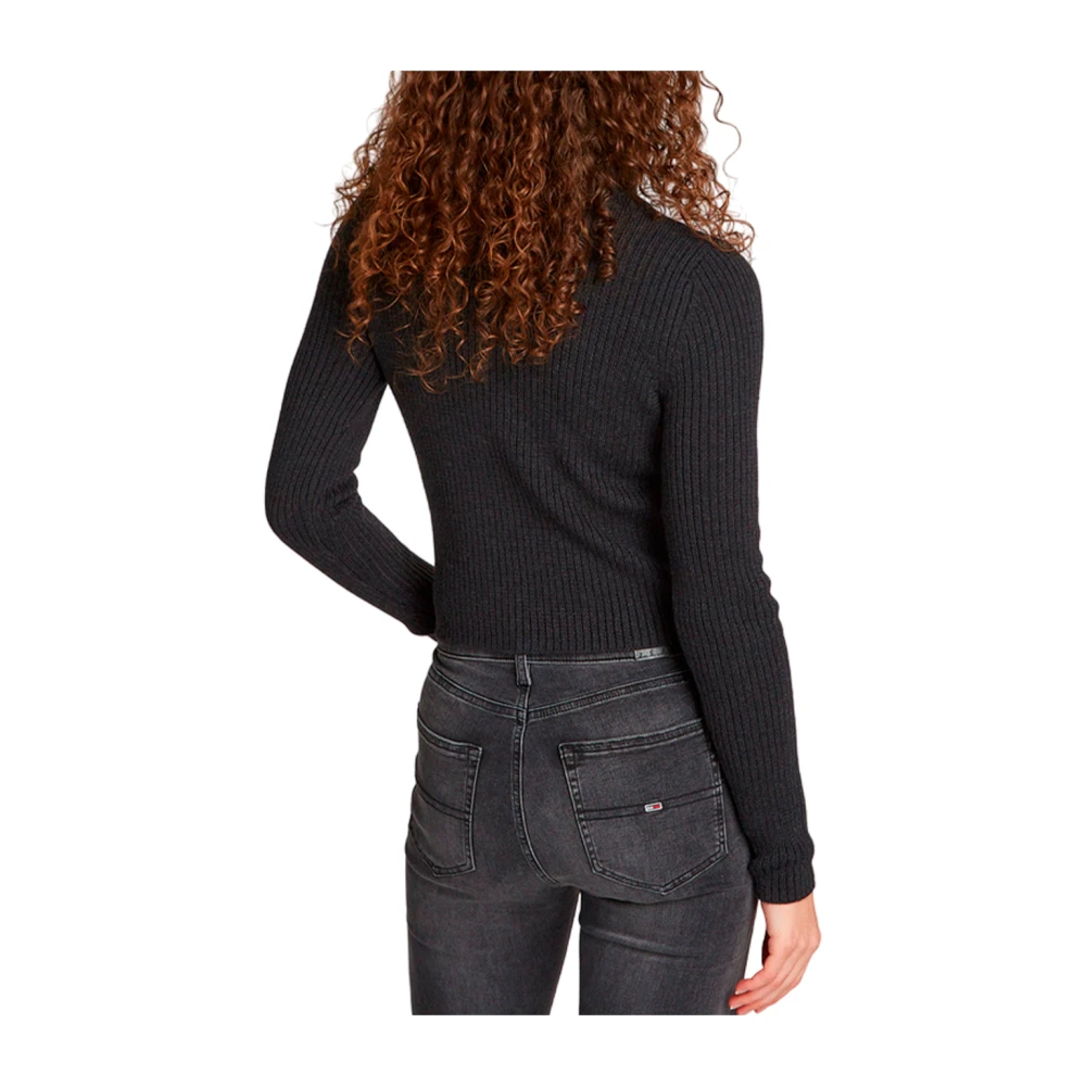 Tommy Hilfiger Elegant Turtleneck Jumper Black Dames