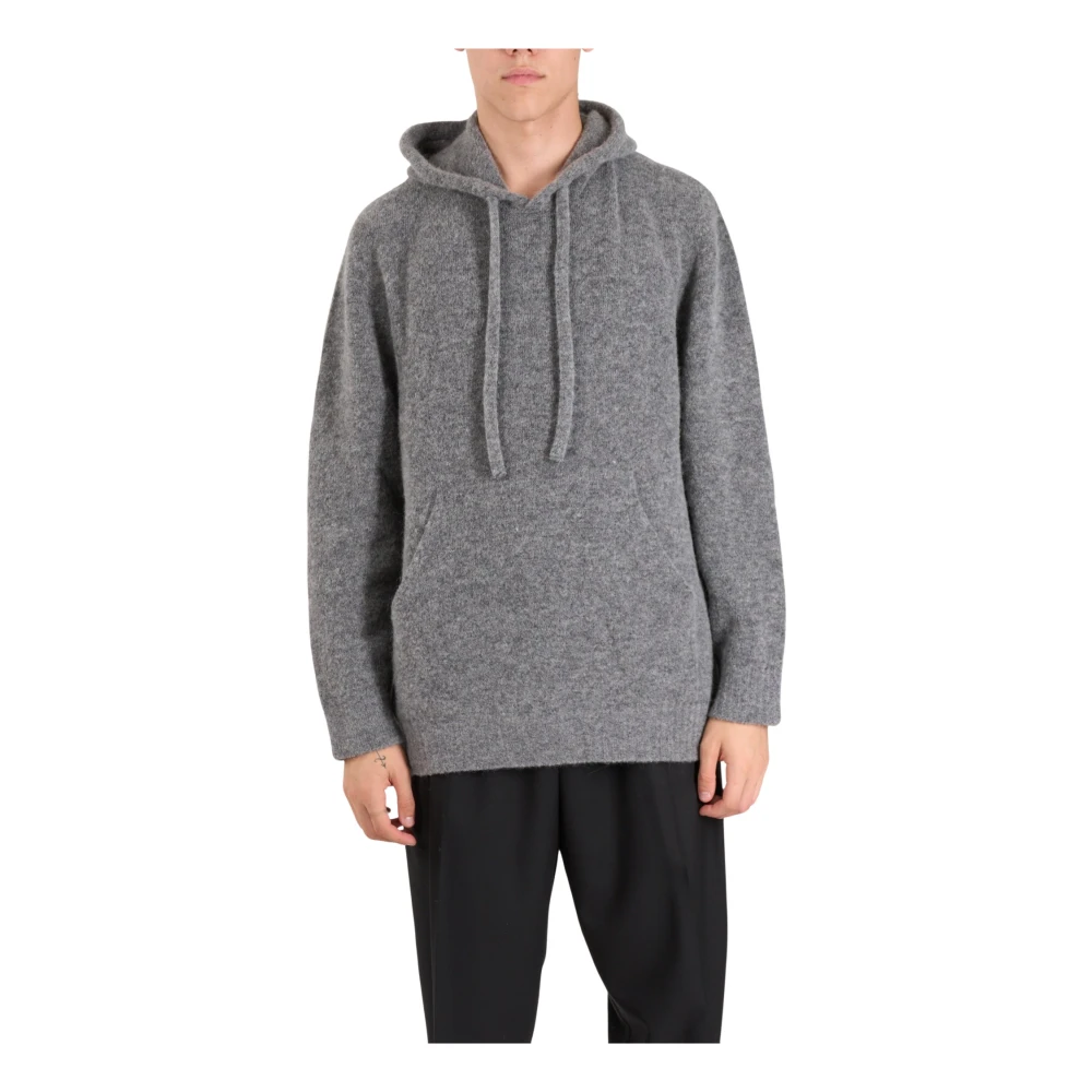 Laneus Hoodie met Kangoeroezak Gray Heren