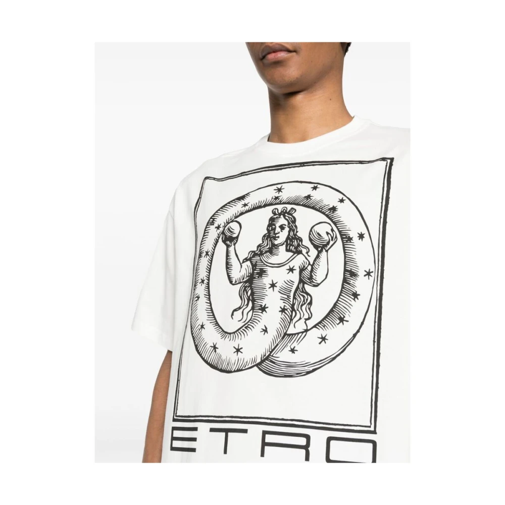 ETRO Grafische Print T-shirt White Heren