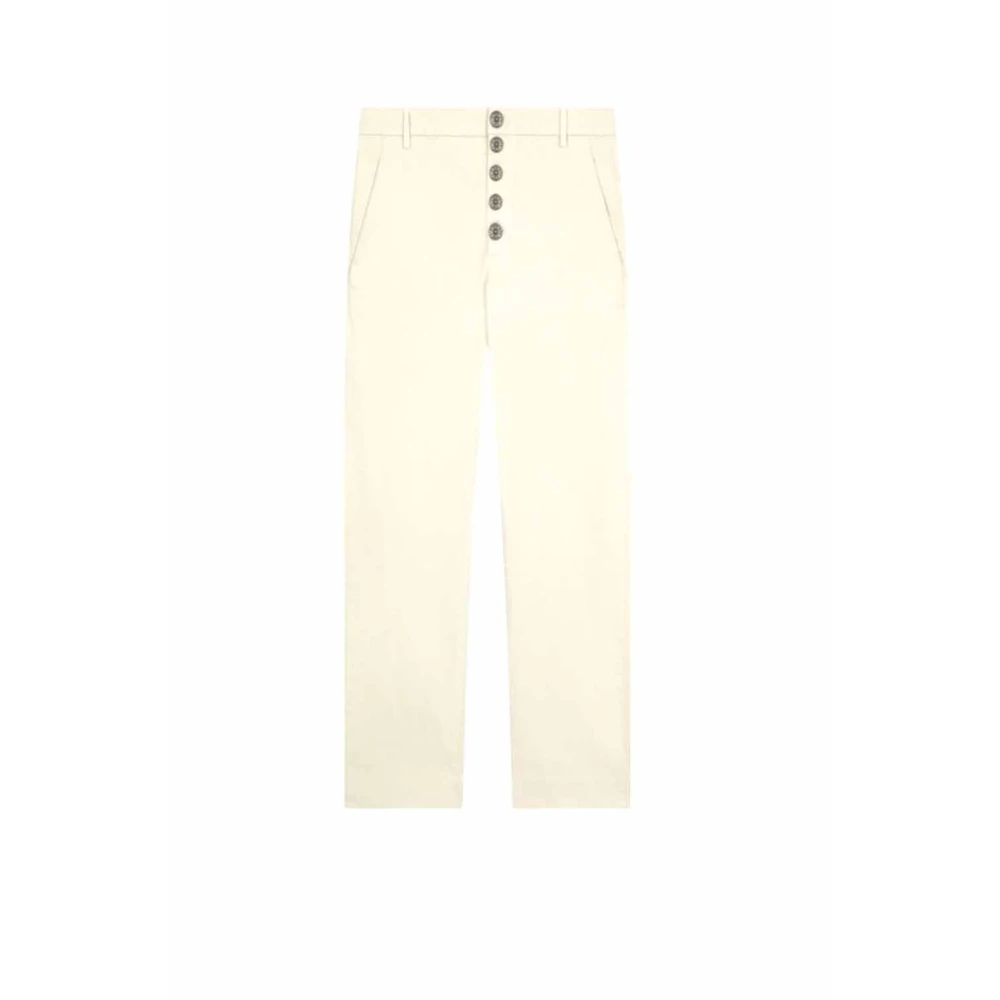 Dondup Nima Loose Chino Broek Beige Dames