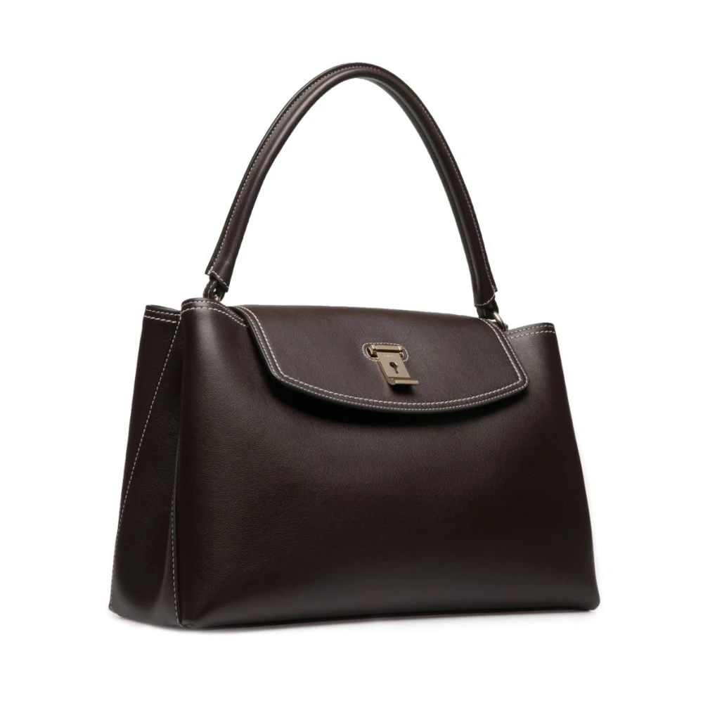 Bally Koffiebruine Top Handvat Schoudertas Brown Dames