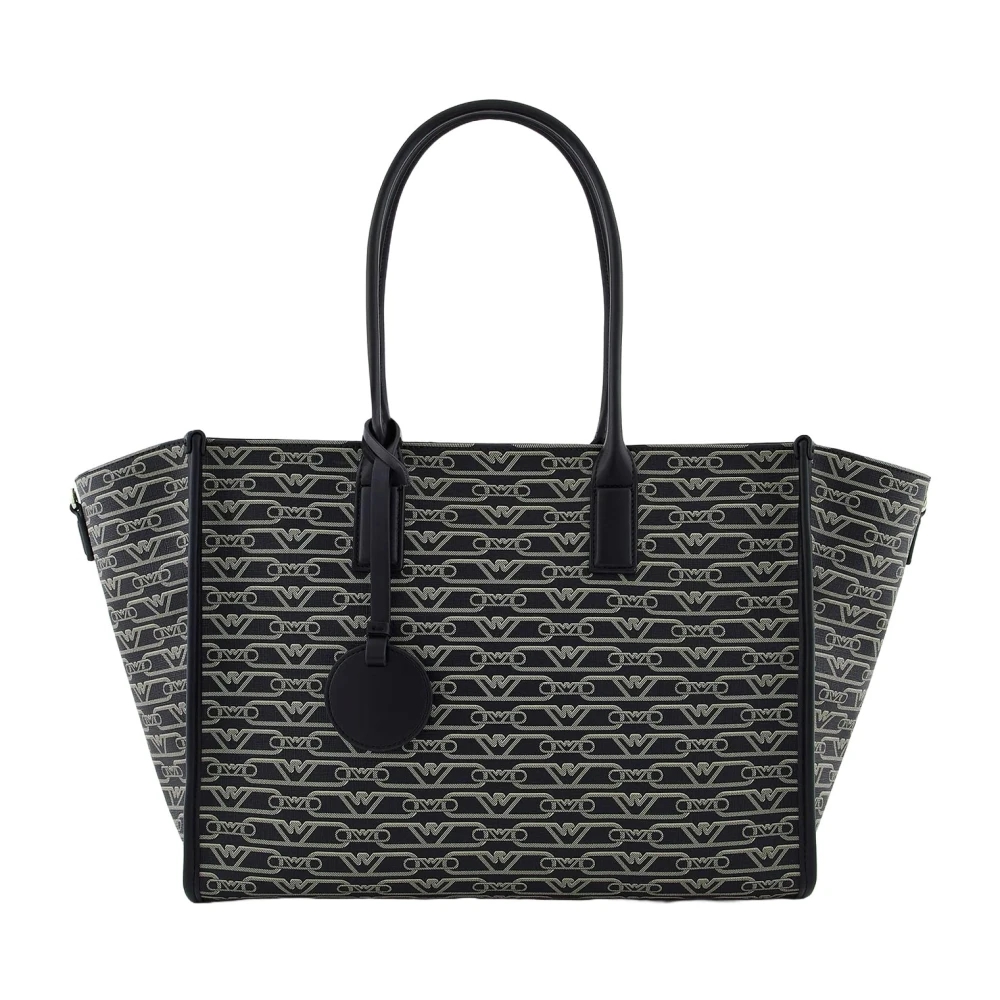 Emporio Armani Monogram Charm Schoudertas Black Dames