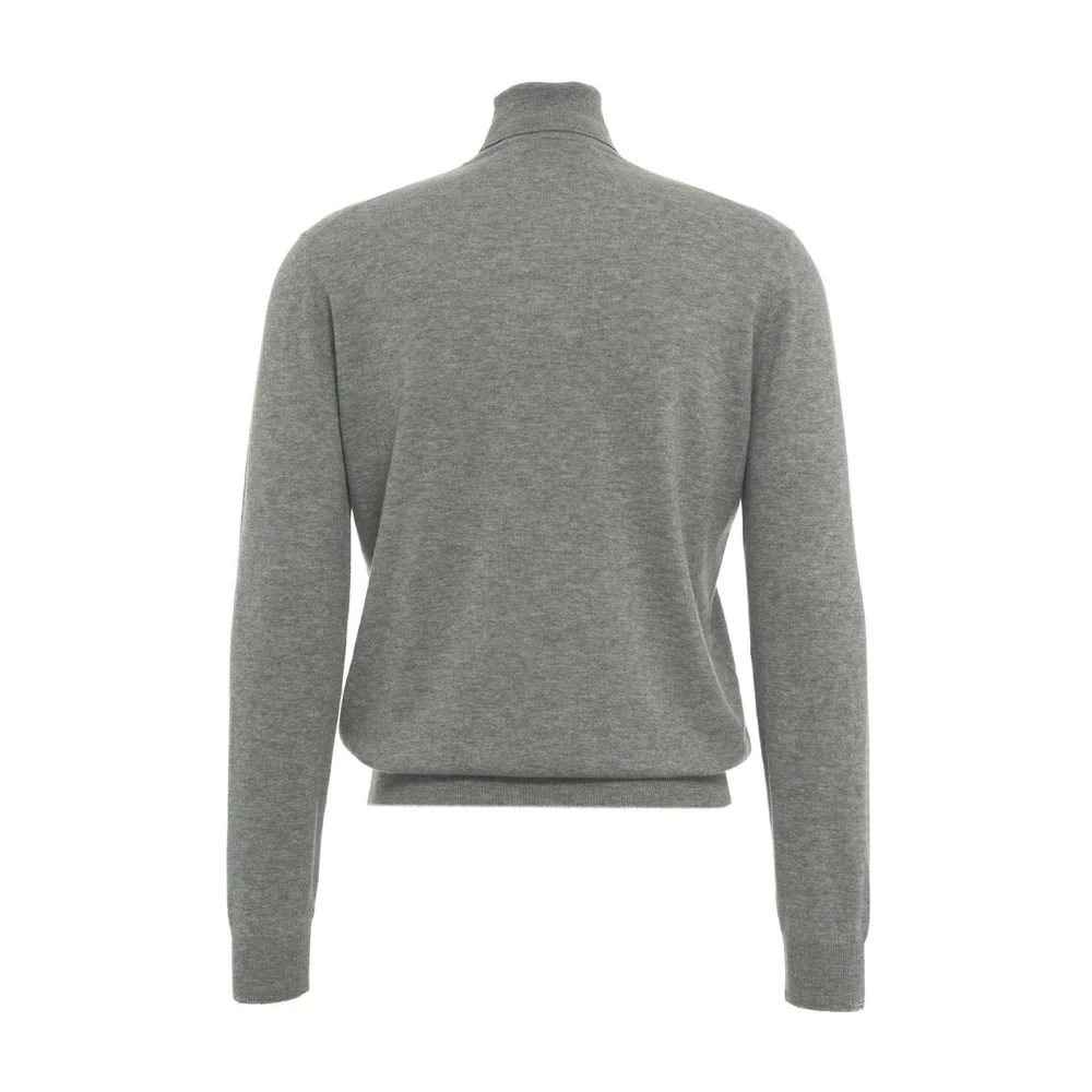 Gender Merino-Cashmere Turtleneck Sweater Gray Heren