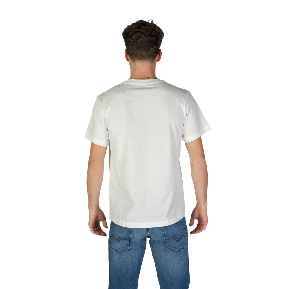Replay Katoenen T-shirt korte mouwen lente zomer White Heren
