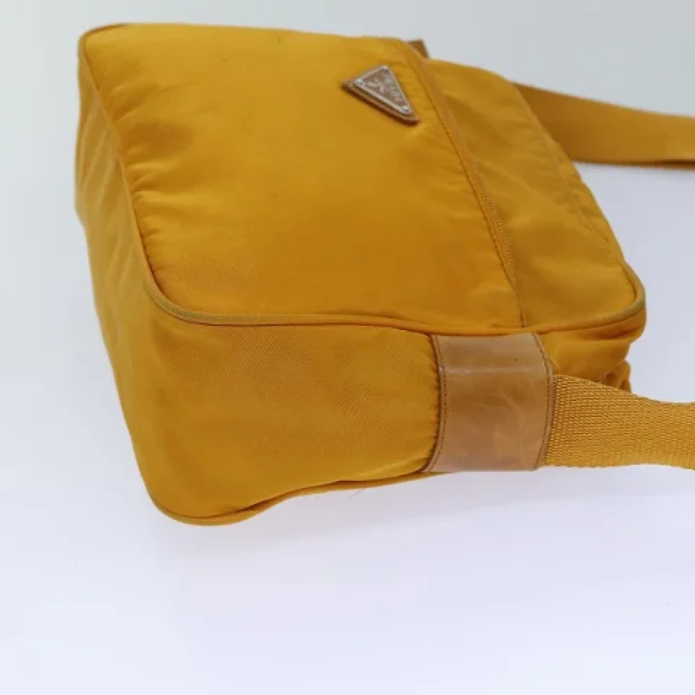 Prada Vintage Pre-owned Nylon prada-bags Orange Dames