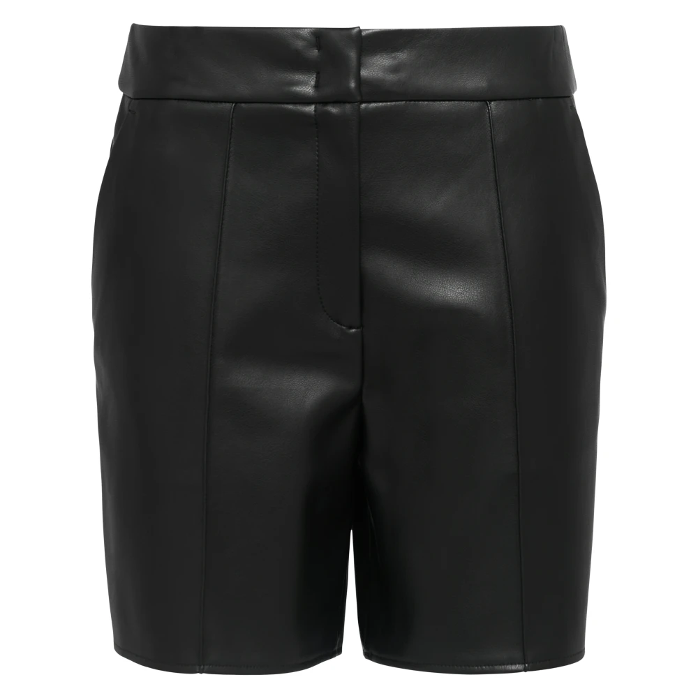 s.Oliver Bermuda Shorts van imitatieleer Black Dames