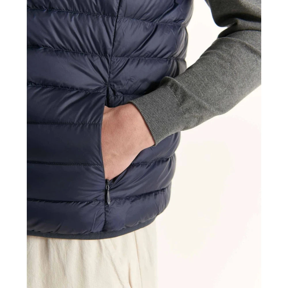 Jott Tom Mouwloos Gewatteerd Vest Blue Heren