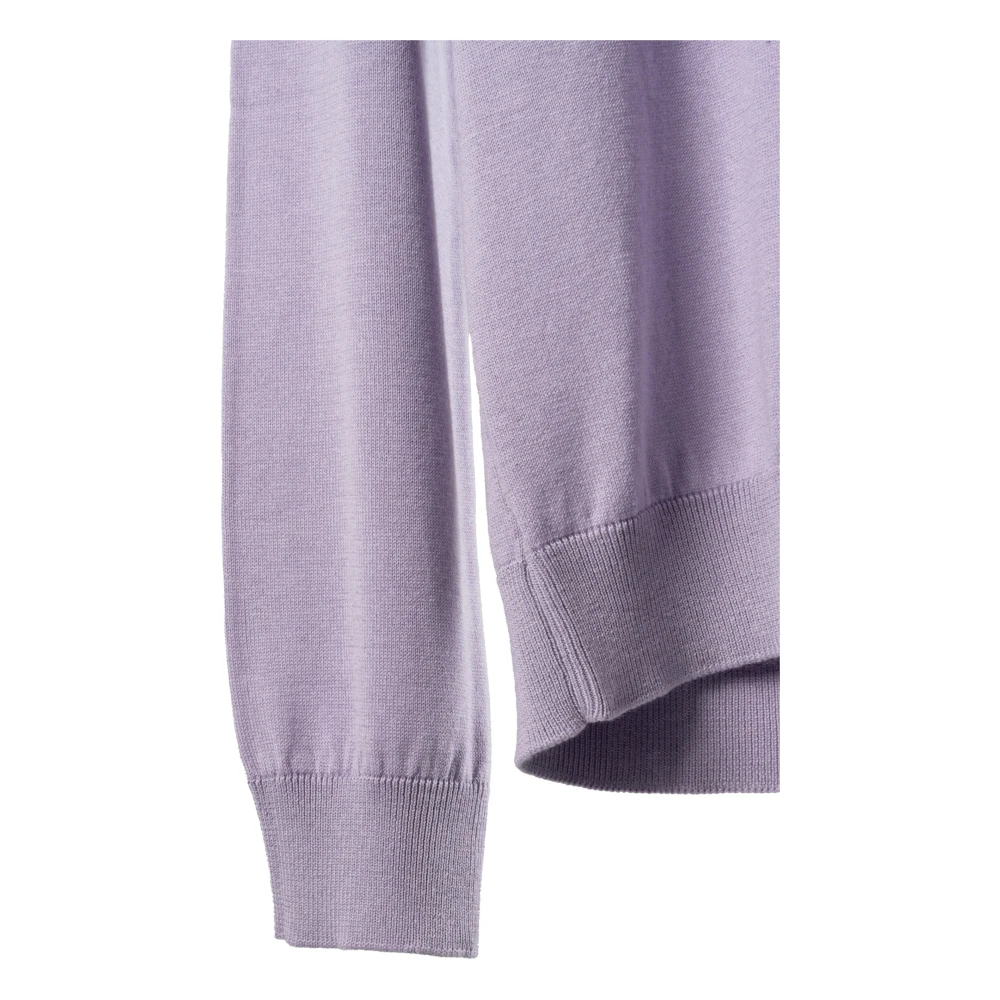 Dondup Round-neck Knitwear Purple Dames