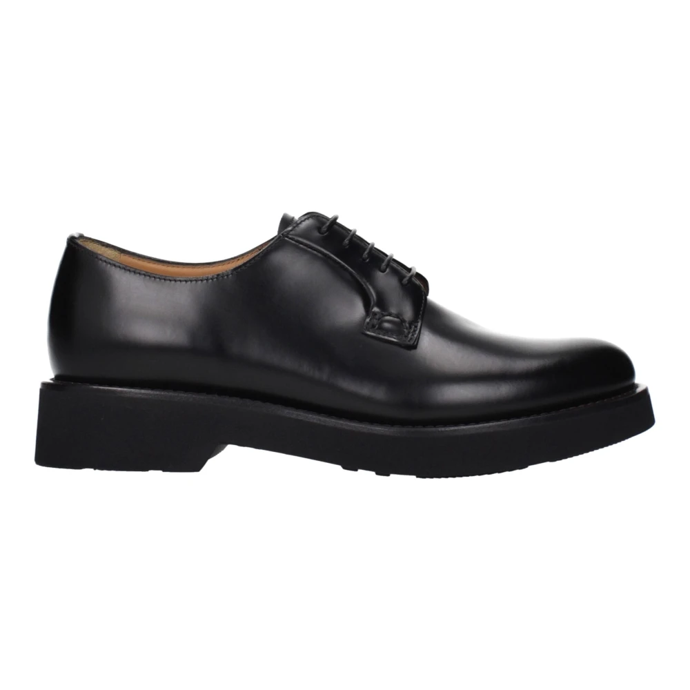 Church's Women's Black Leather Oxfords And Derbies Size 3 Uk