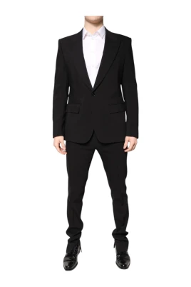 Lyxig Jacquard Slim Fit Kostym