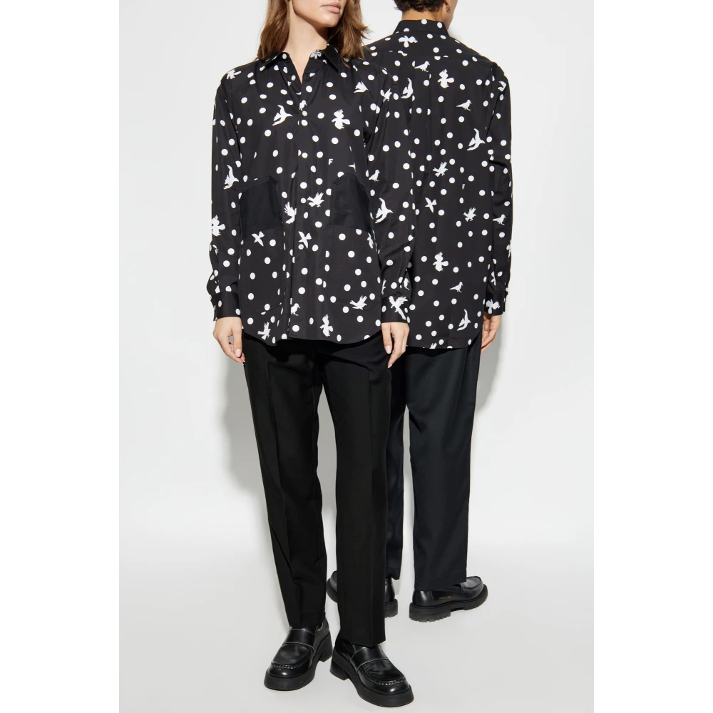 Comme des Garçons Katoenen shirt Black Heren