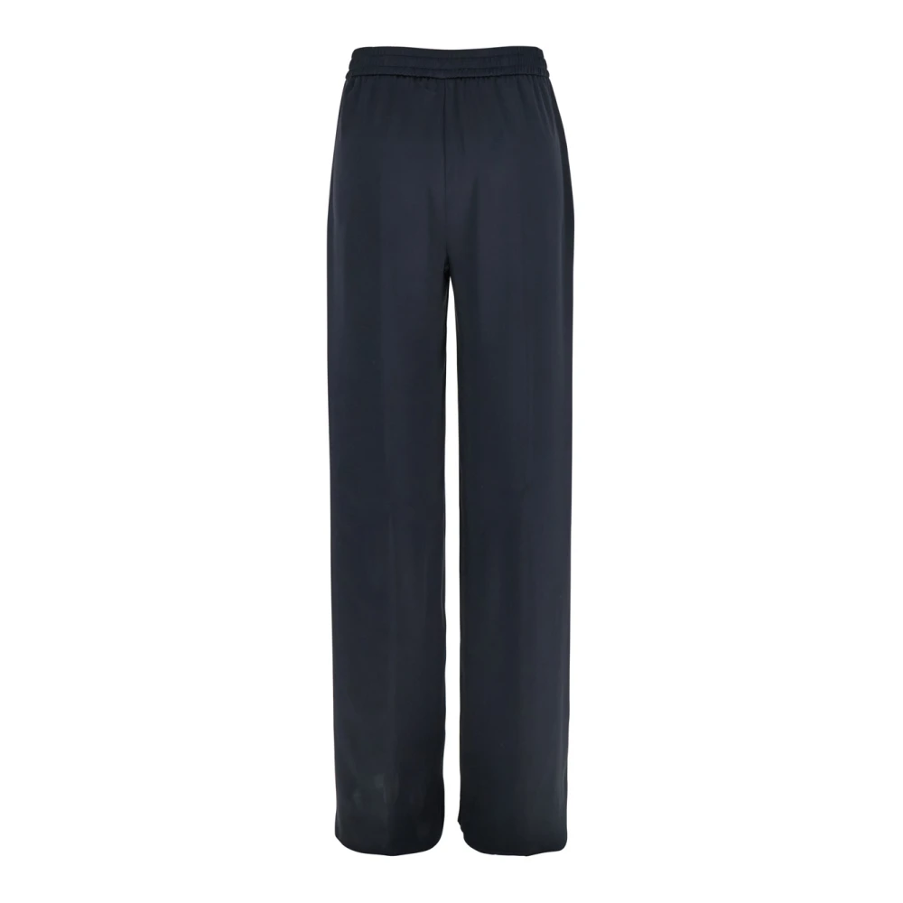 Herno Blauwe elastische trekkoord technische stof broek Blue Dames