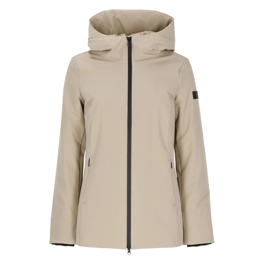 Peuterey Donna Beige - Giacca Imbottita Con Cappuccio - Jackets - Xl
