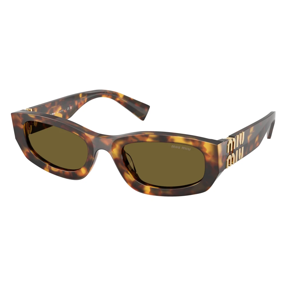 Miu Miu Woman Sunglass MU B04S - Frame color: Havana Honey, Lens color: Dark Brown - Image 8