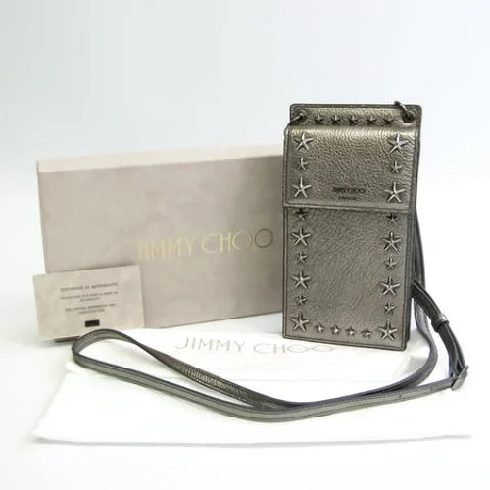 Jimmy Choo Pre-owned Leather crossbody-bags Brown Dames